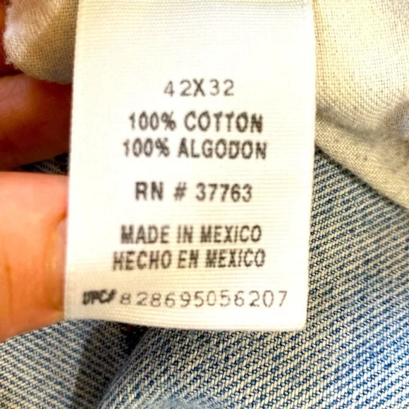 NATURAL ISSUE JEANS  VINTAGE STRAIGHT LEG MEN’S 42” x 32” EUC GREAT CONDI… - Picture 7 of 10